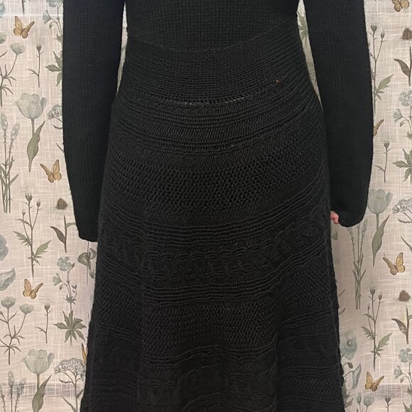 Long Knit Wool Coat - Picture 10 of 11